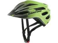 Cratoni Unisex – Erwachsene Pacer Jr Helmet, Schwarz/Lime Matt, M