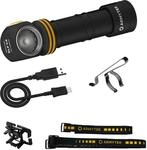 Neu Kopflampe Armytek Elf C2 v2 Kaltwei&szlig; 1100 Lumen Wieder Aufladbare LED Lampe