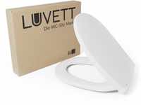 LUVETT® WC-Sitz mit Absenkautomatik C100 oval universell, Toilettendeckel mit 3