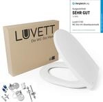 LUVETT&reg; C100 Toilettendeckel mit Absenkautomatik Oval Wei&szlig; - SoftClose Klodeckel