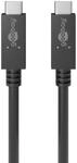 goobay 492525 SuperSpeed Kabel USB-C m&auml;nnlich auf USB-C m&auml;nnlich 100 W PD 0,5 m