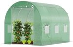 VOUNOT&reg; Gew&auml;chshaus Foliengew&auml;chshaus Winterfest Tomatenhaus Folientunnel, 3x2x2m