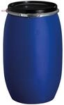 Graf Kunststoff-Weithalsfass Regentonne 220 Liter blau lebensmittelecht mit
