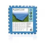 Bestway Flowclear Pool-Bodenschutzfliesen-Set, 9 St&uuml;ck &aacute; 50 x 50 cm, blau