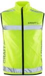 Craft Windweste Visibility Vest (Gr.S-XXL), Warnweste Unisex mit Rei&szlig;verschluss,