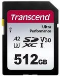 Transcend 512GB SDXC 340S Speicherkarte, UHS-I U3 A2, V30, Ultra Performance, bis zu