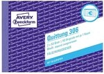 AVERY Zweckform 306 Quittungsblock (A6 quer, 2x50 Blatt, mit Durchschlag,