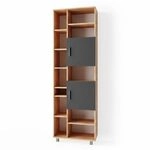 Vicco Badschrank Ilias, Goldkraft Eiche, 60 x 190 cm, mit Variabler...