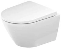 Duravit D-Neo Wand-WC-Set, mit Wand-WC Compact, verdeckte Befestigung, inklusive