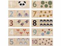 Kindsgut Lernspiel Zahlen aus Holz, spielerisch bis 10 Zählen mit dem...