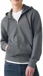 Levi's Herren Zip Up Sweatshirt, Charcoal Heather XX, M