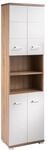 byLIVING Badezimmer-Hochschrank Nebraska/Sonoma Eiche-Optik hell-braun / 4 T&uuml;ren