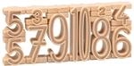 Wissner aktiv lernen R80021.000 - RE Wood 34 Stapelzahlen natur, Montessori