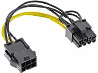 Mainboard Strom Adapter PCI-Express 6pol auf 8pol Netzteil Stecker Grafikkarte