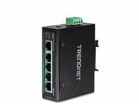 TRENDnet TI-PG50 5-Port-gehärteter industrieller nicht verwalteter Gigabit-Switch,