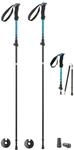 Ferrino Ortles Trekkingst&ouml;cke Unisex Erwachsene, Hellblau, 115-135 cm - gefaltet 40