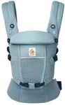 Ergobaby Adapt Babytrage f&uuml;r Neugeborene ab Geburt, 3-Positionen SoftFlex Mesh