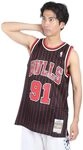 Mitchell & Ness NBA Chicago Bulls Dennis Rodman Trikot Herren schwarz/rot, M