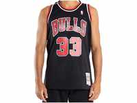 Mitchell & Ness Herren Chicago Bulls Bluse, S. Pippen #33, Black, L EU
