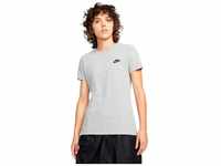 Nike Club T-Shirt Dk Grey Heather/Black XS
