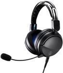 Audio-Technica GL3 Geschlossenes Hi-Fi-Gaming-Headset Schwarz
