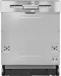Exquisit Geschirrsp&uuml;ler EGSP1012-EB-030E inox Sp&uuml;lmaschine 60 cm teilintegriert