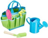 goki 63892 Gartenwerkzeug mit Tasche: L= 15,2 - 21,5 cm, Material: Holz, Textil und