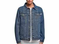 Urban Classics Herren Organic Basic Denim Jacket, mid indigo washed, L