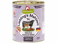 GranataPet Liebling's Mahlzeit Wild & Angus Rind, 6 x 800 g, Nassfutter für Hunde,