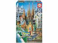 Educa - Puzzle 1000 Teile für Erwachsene | Gaudi Collage, 1000 Miniatur Teile Puzzle