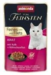 animonda vom Feinsten mit Filets, Katzenfutter nass mit Kalb + H&uuml;hnchenfilet, 18