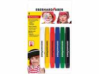 Eberhard Faber 579107 - Schminkstifte-Set mit 6 Farben, drehbar, mit Stiftkappe,