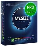 MY.SIZE PRO ELITE Kondome, Gr&ouml;&szlig;e 1, 47 mm, 3 St&uuml;ck &ndash; Extra reines Vytex-Latex,