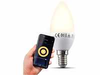 B.K.Licht - Smart Home LED Lampe E14 smart via App- und Sprachsteuerung,...