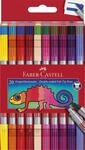 Faber-Castell - Filzstifte Set, 20 Doppelfasermaler