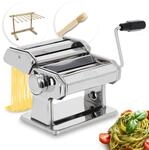 ADE Hochwertige manuelle Nudelmaschine | 7 Teigst&auml;rken f&uuml;r Lasagne Spaghetti