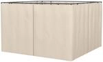 Outsunny Seitenwand 4er Set f&uuml;r 3x3m Pavillon Seitenteile mit Haken 302 x 205...