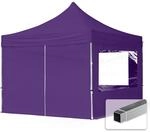 TOOLPORT Faltpavillon Faltzelt Pavillon 3x3m - 4 Seitenteile Aluminium 32mm Partyzelt