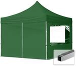 TOOLPORT Faltpavillon Faltzelt Pavillon 3x3m - 4 Seitenteile Aluminium 32mm Partyzelt