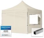 TOOLPORT Faltpavillon Faltzelt Pavillon 3x3m - 4 Seitenteile Aluminium 32mm Partyzelt