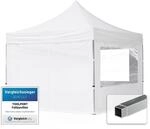 TOOLPORT Faltpavillon Faltzelt Pavillon 3x3m - 4 Seitenteile Aluminium 32mm Partyzelt