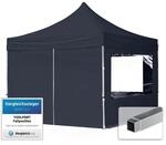 TOOLPORT Faltpavillon Faltzelt Pavillon 3x3m - 4 Seitenteile Aluminium 32mm Partyzelt