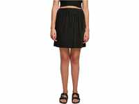 Urban Classics Women's TB5016-Ladies Plisse Mini Skirt Rock, Black, XS