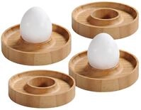 KESPER | Eierbecher, 4er Set, Material: Bambus, Ma&szlig;e: &Oslash; 10 cm, H&ouml;he: 2 cm, Farbe: