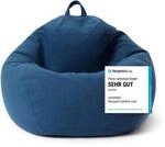 Lumaland Sitzsack Comfort Line | Indoor Beanbag 100x120x50cm mit mehr als 2,4 Mio.