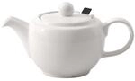 Villeroy und Boch - For Me Teekanne mit Deckel und Filter, formsch&ouml;ne, wei&szlig;e Kanne
