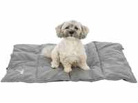TRIXIE rutschfeste und platzsparende Reisedecke für Hunde Leni, 80 × 60 cm, GRAU -