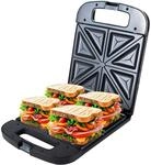ADLER EUROPE AD 3055 Sandwich Maker 2000W &ndash; 4 Sandwiches, Antihaftbeschichtete