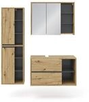Vicco Badm&ouml;bel-Set Viola, Artisan-Eiche, 100 cm, besteht aus