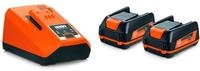 FEIN Akku-Starter-Set mit 2 Li-Ionen-Akkus Spannung 12V Kapazit&auml;t 3 Ah mit